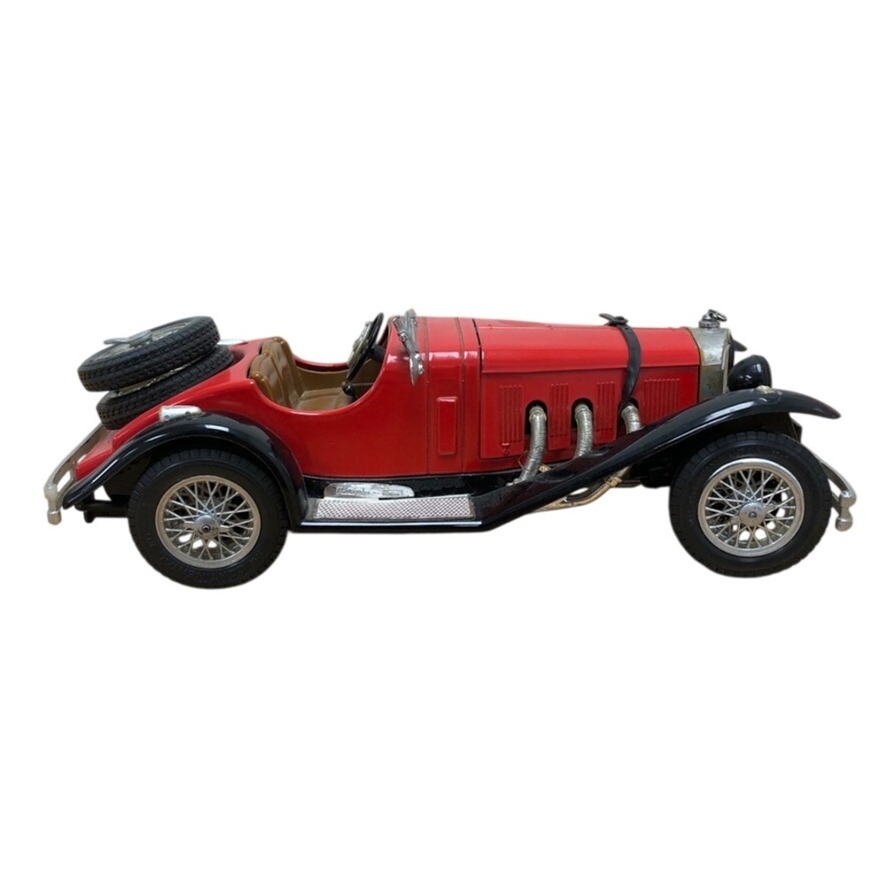 Burago Mercedes-Benz SSK 1928 Diecast Car Red Black 1/18 Scale Italy Vintage